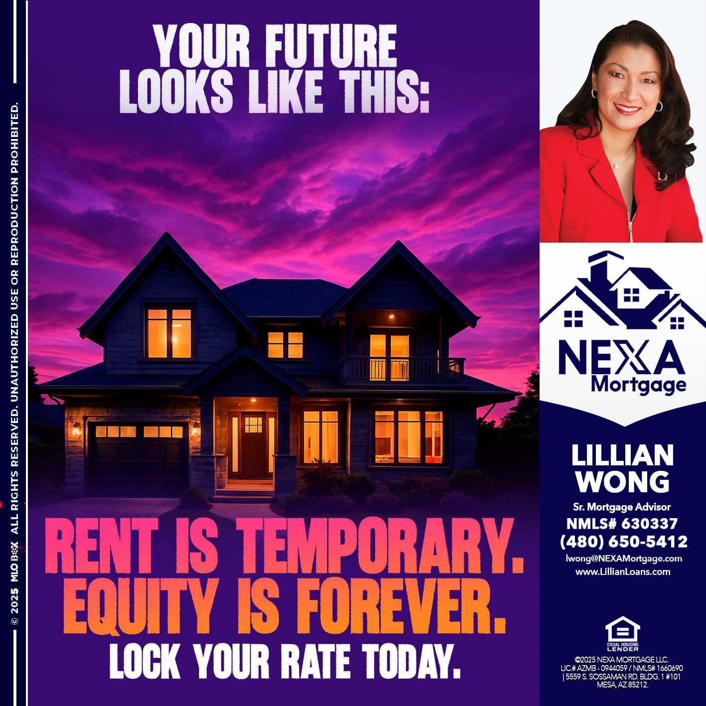 YOUR FUTURE - Lillian Wong -Sr. Loan Officer