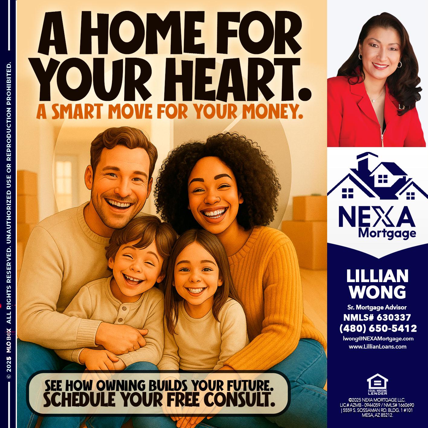 A HOME FOR - Lillian Wong -Sr. Loan Officer
