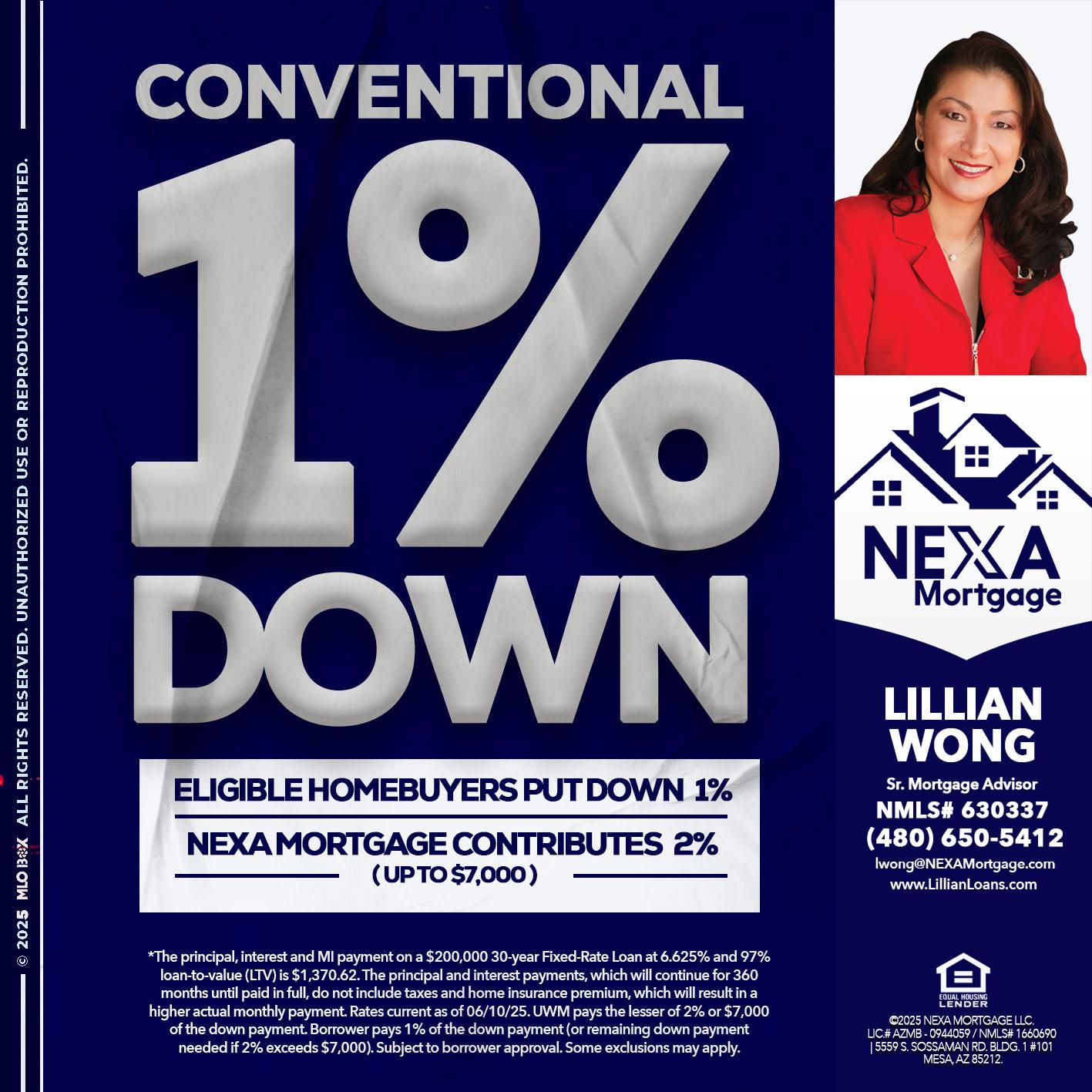 CONVENTIONAL - Lillian Wong -Sr. Loan Officer