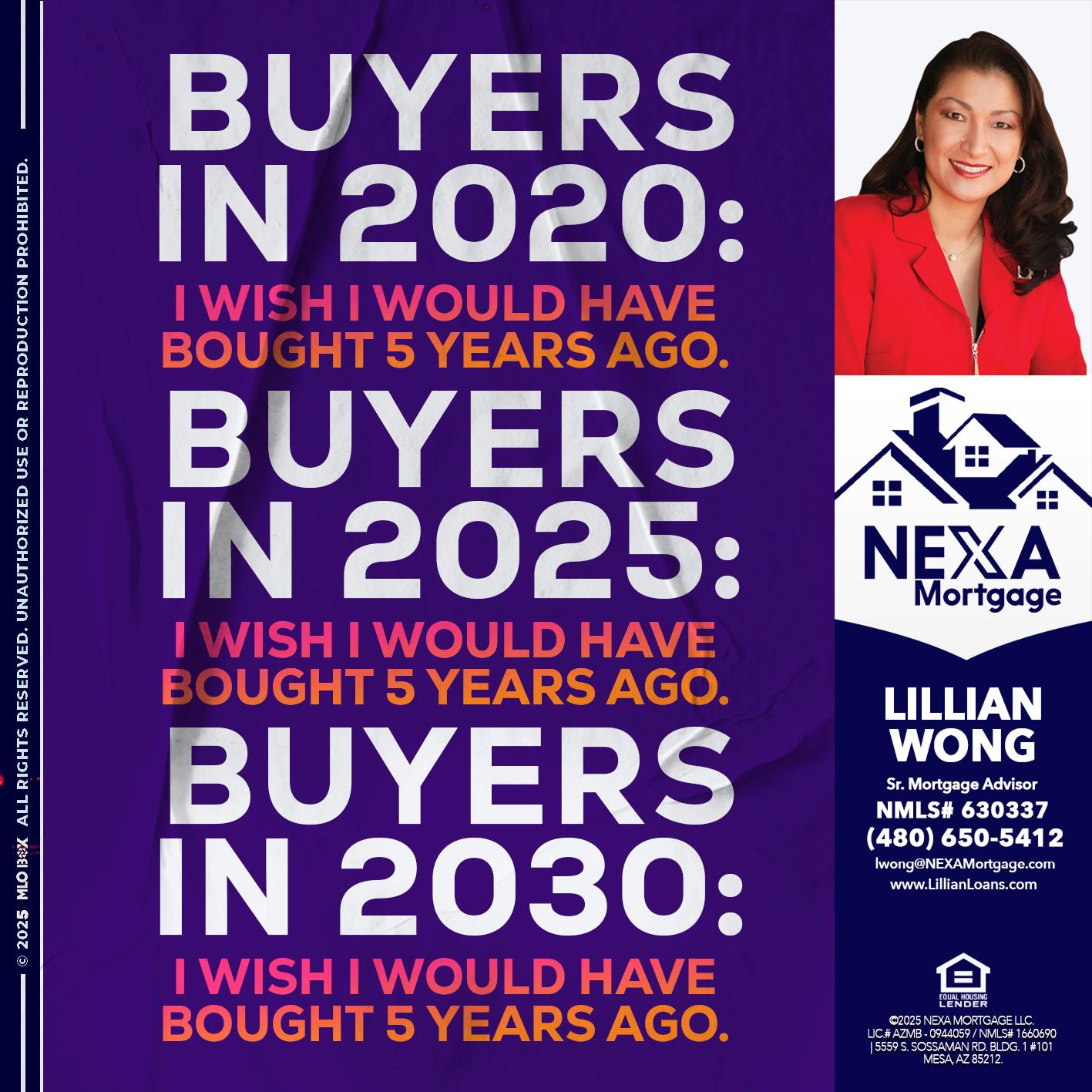 BUYERS IN 2020 - Lillian Wong -Sr. Loan Officer