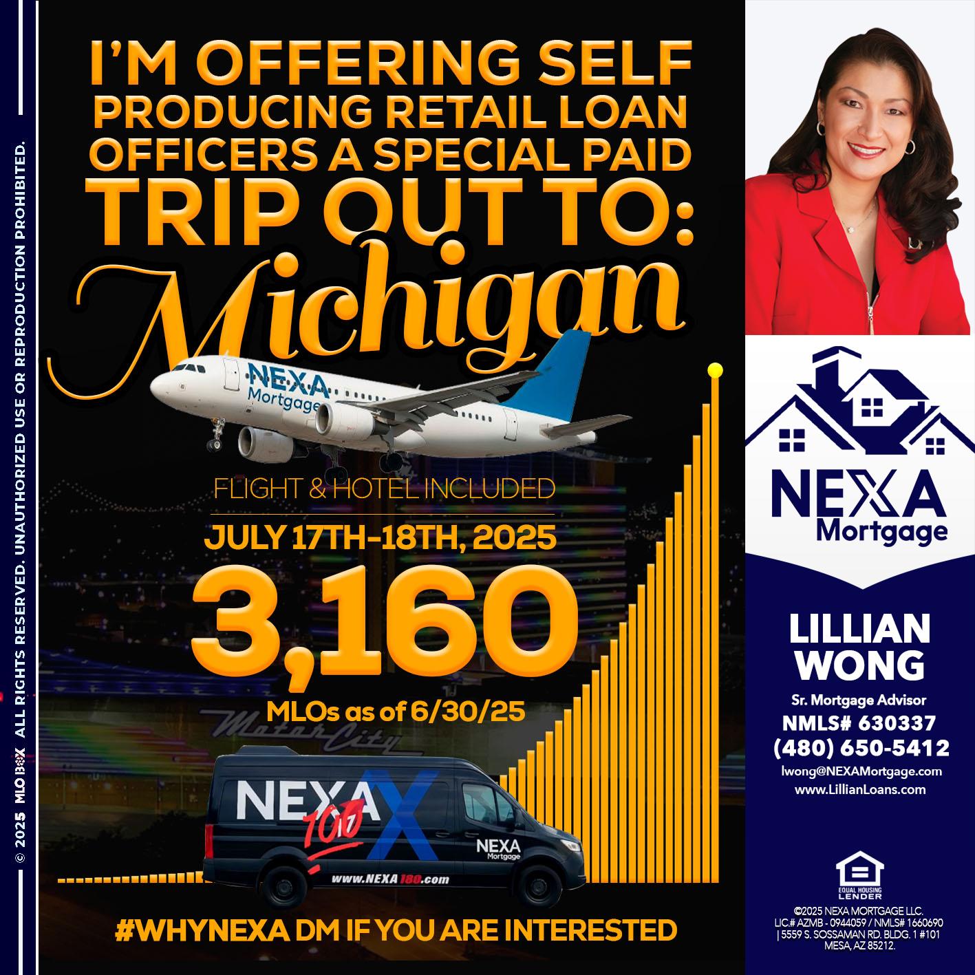MICHIGAN TRIP - Lillian Wong -Sr. Loan Officer