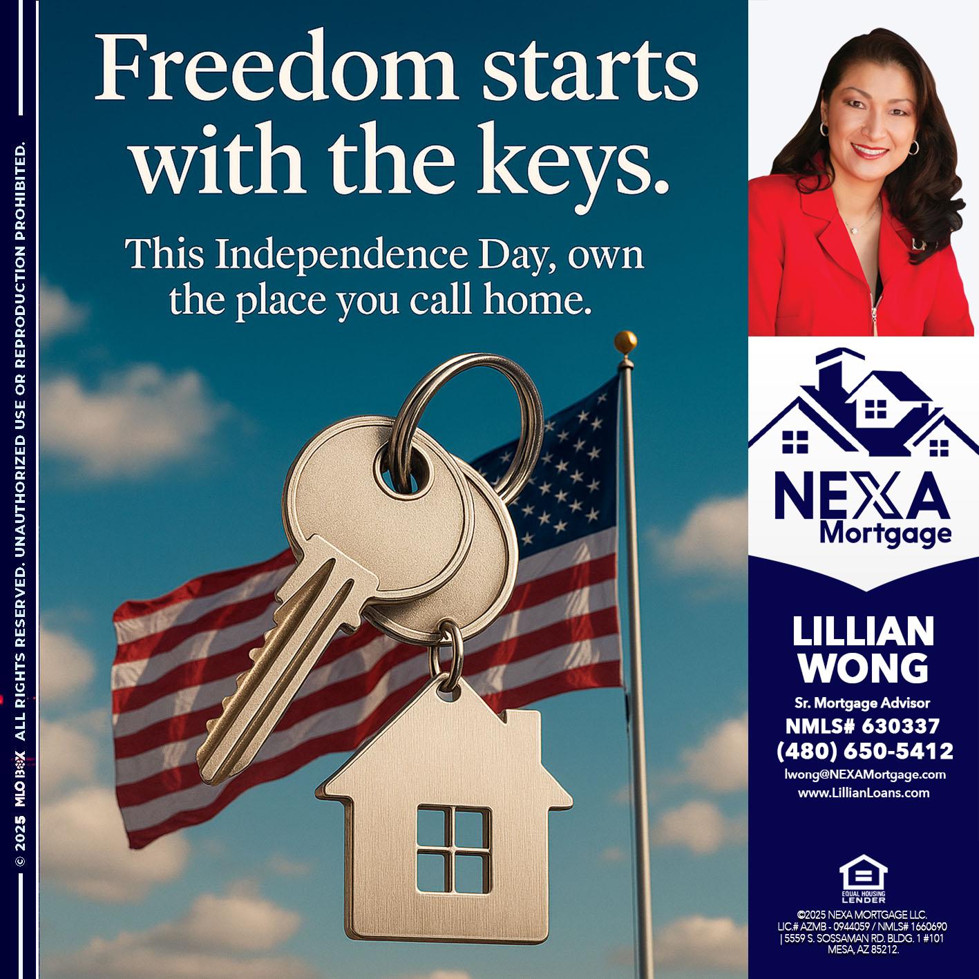 FREEDOM STARTS - Lillian Wong -Sr. Loan Officer