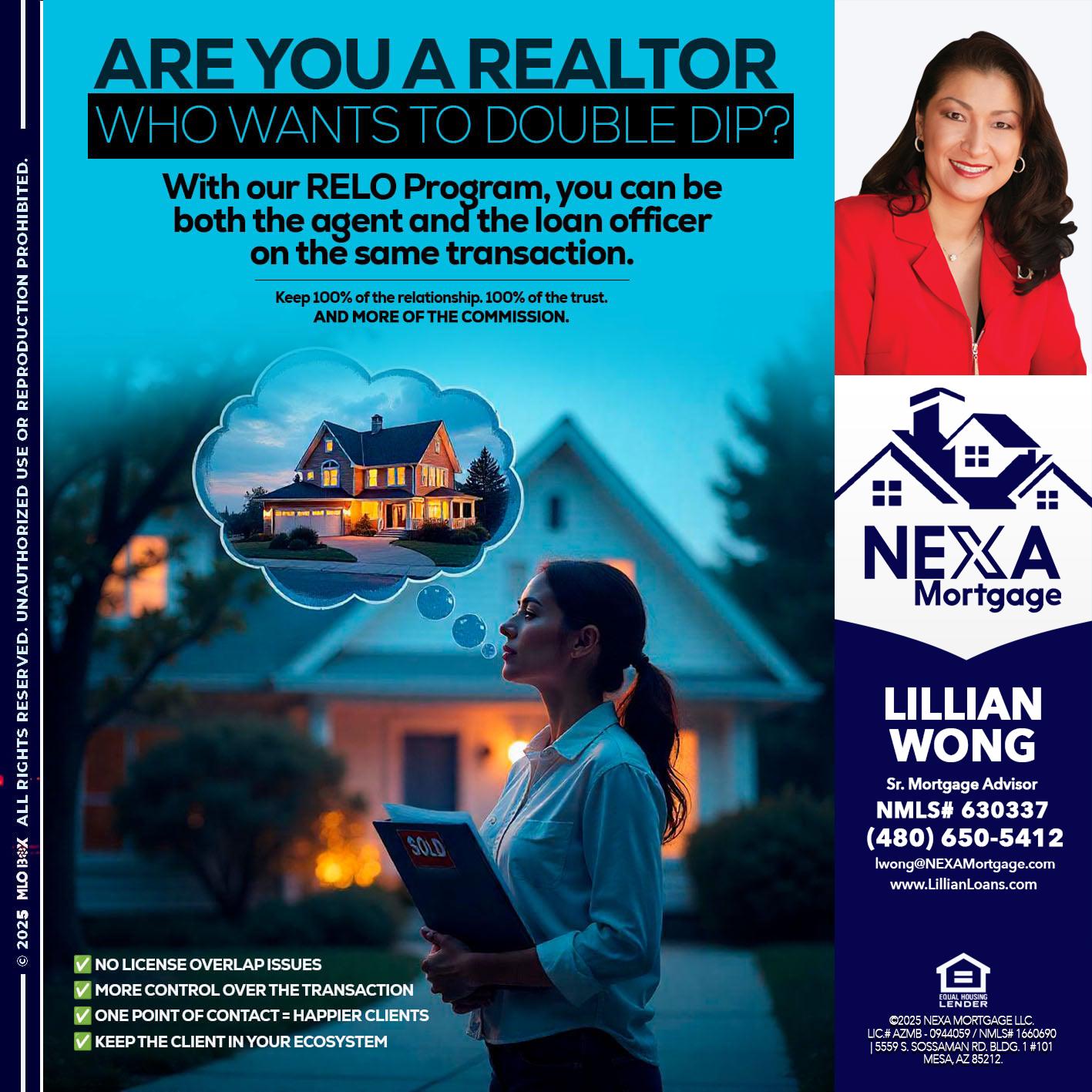 Are you a Realtor? - Lillian Wong -Sr. Loan Officer