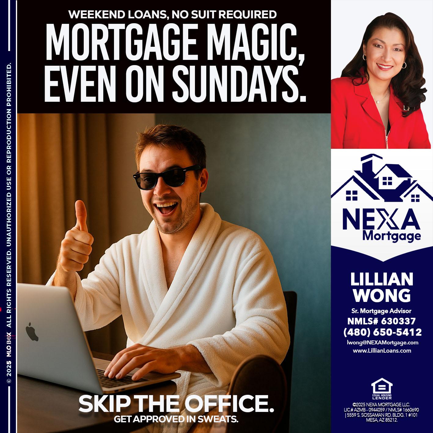 MORTGAGE MAGICS - Lillian Wong -Sr. Loan Officer