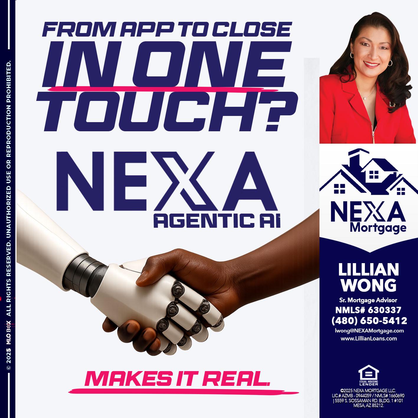 IN ONE TOUCH - Lillian Wong -Sr. Loan Officer