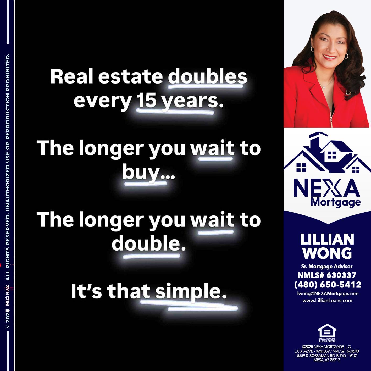 REAL ESTATE - Lillian Wong -Sr. Loan Officer