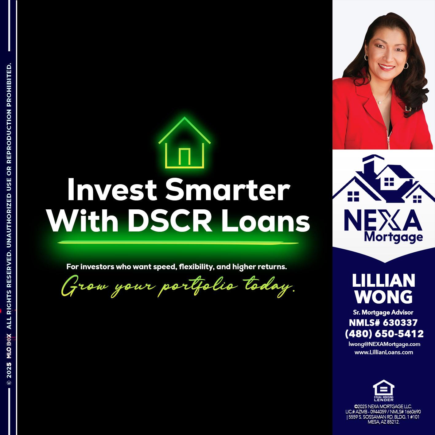 invest smarter - Lillian Wong -Sr. Loan Officer