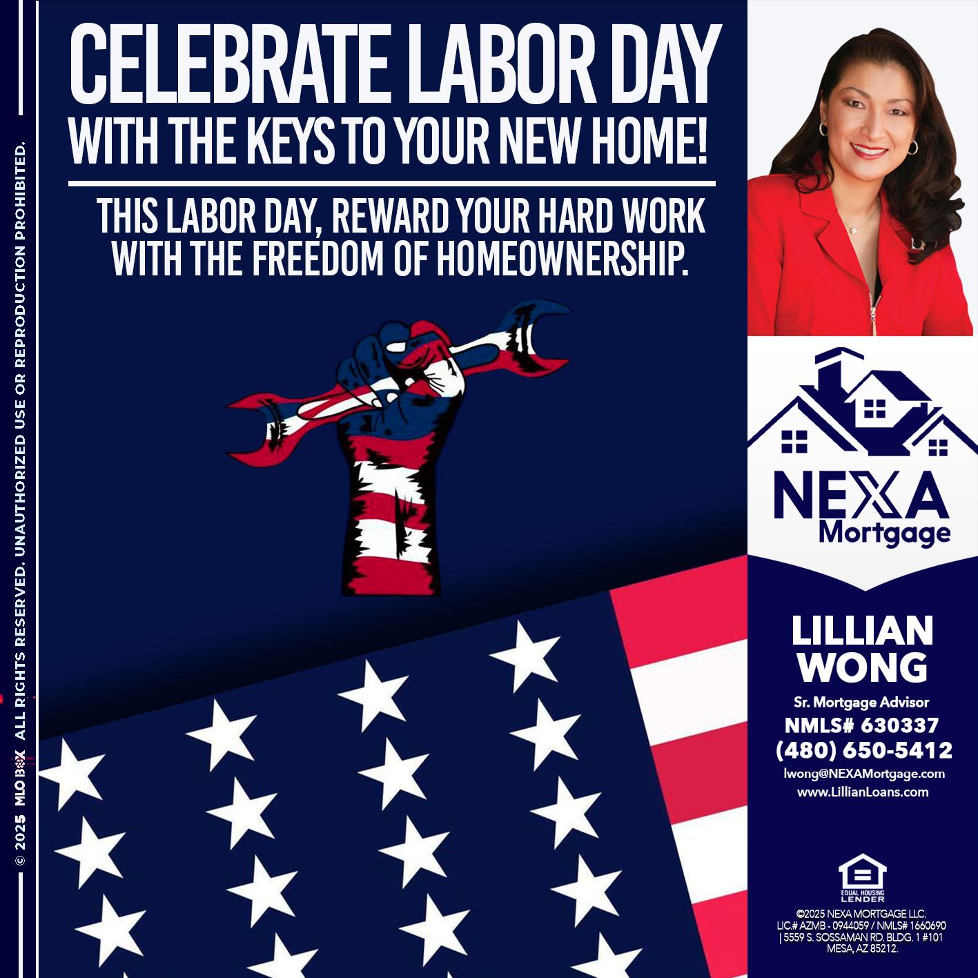 CELEBRATE LABOR DAY - Lillian Wong -Sr. Loan Officer