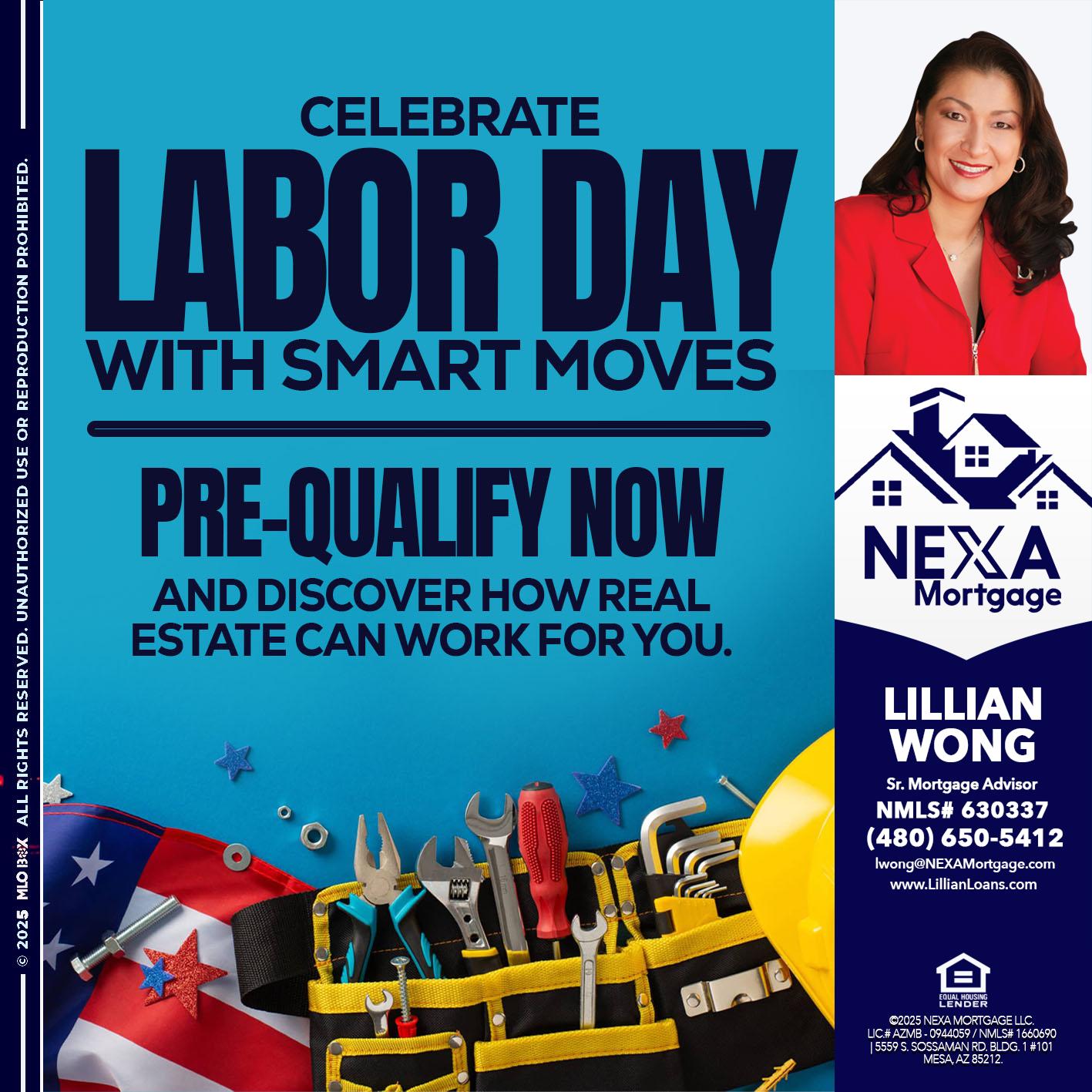 CELEBRATE LABOR DAY - Lillian Wong -Sr. Loan Officer