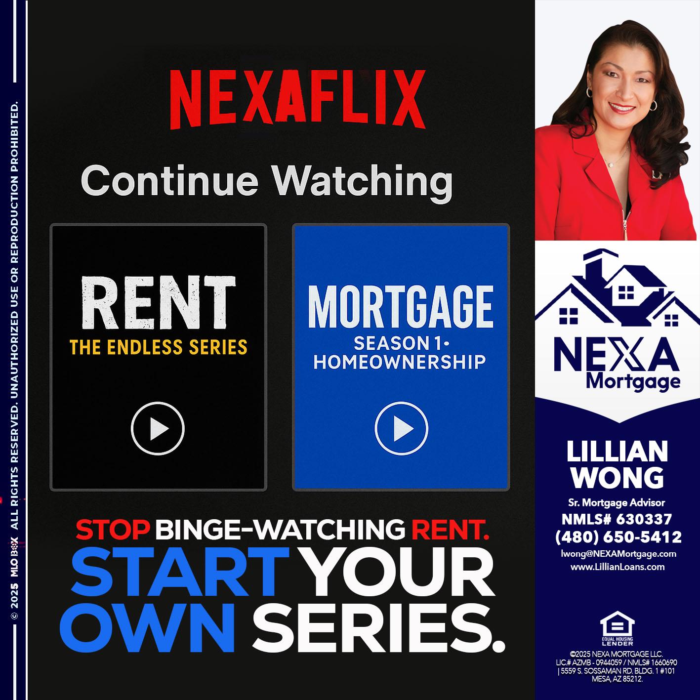 NEXAFLIX - Lillian Wong -Sr. Loan Officer