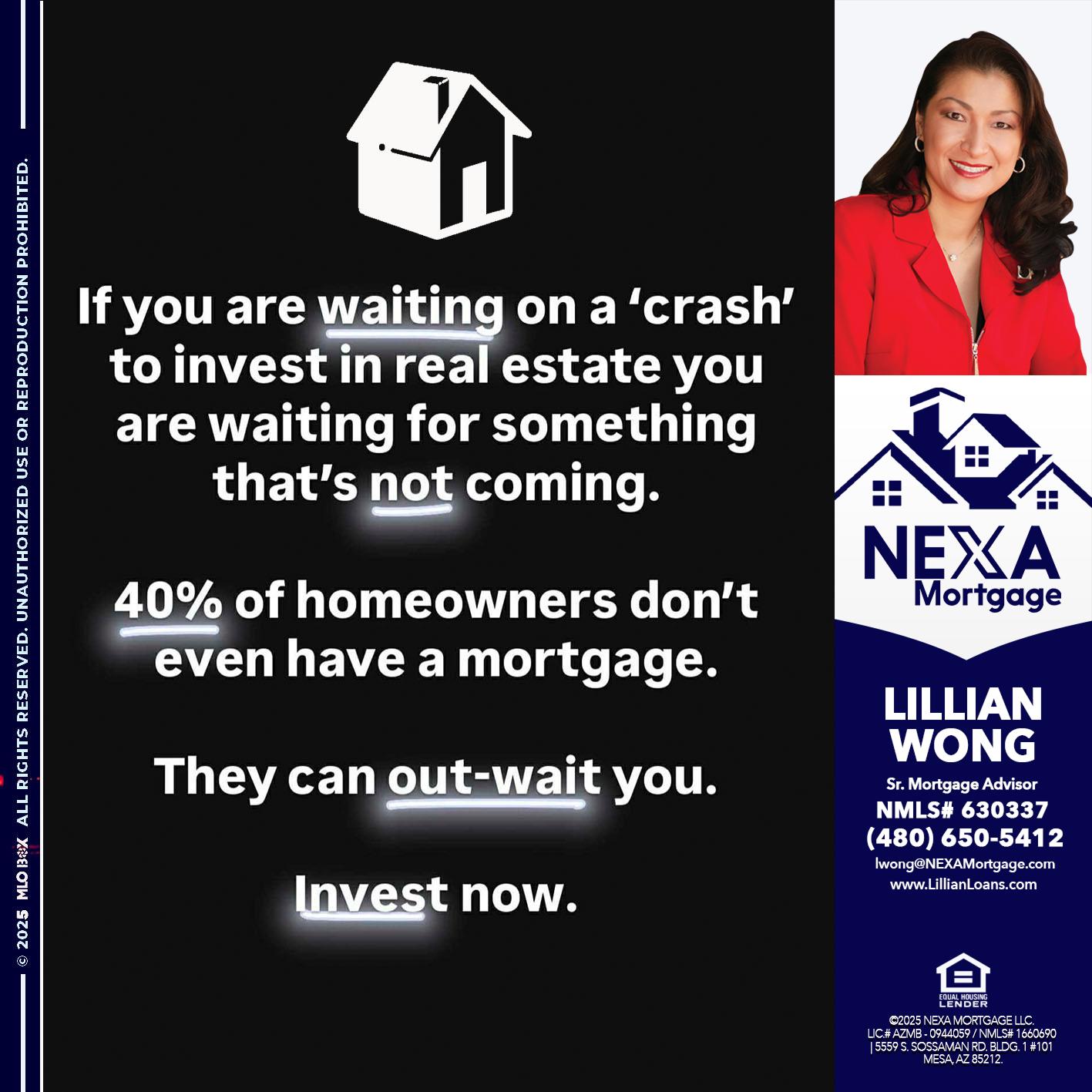 IF YOU ARE WAITING - Lillian Wong -Sr. Loan Officer