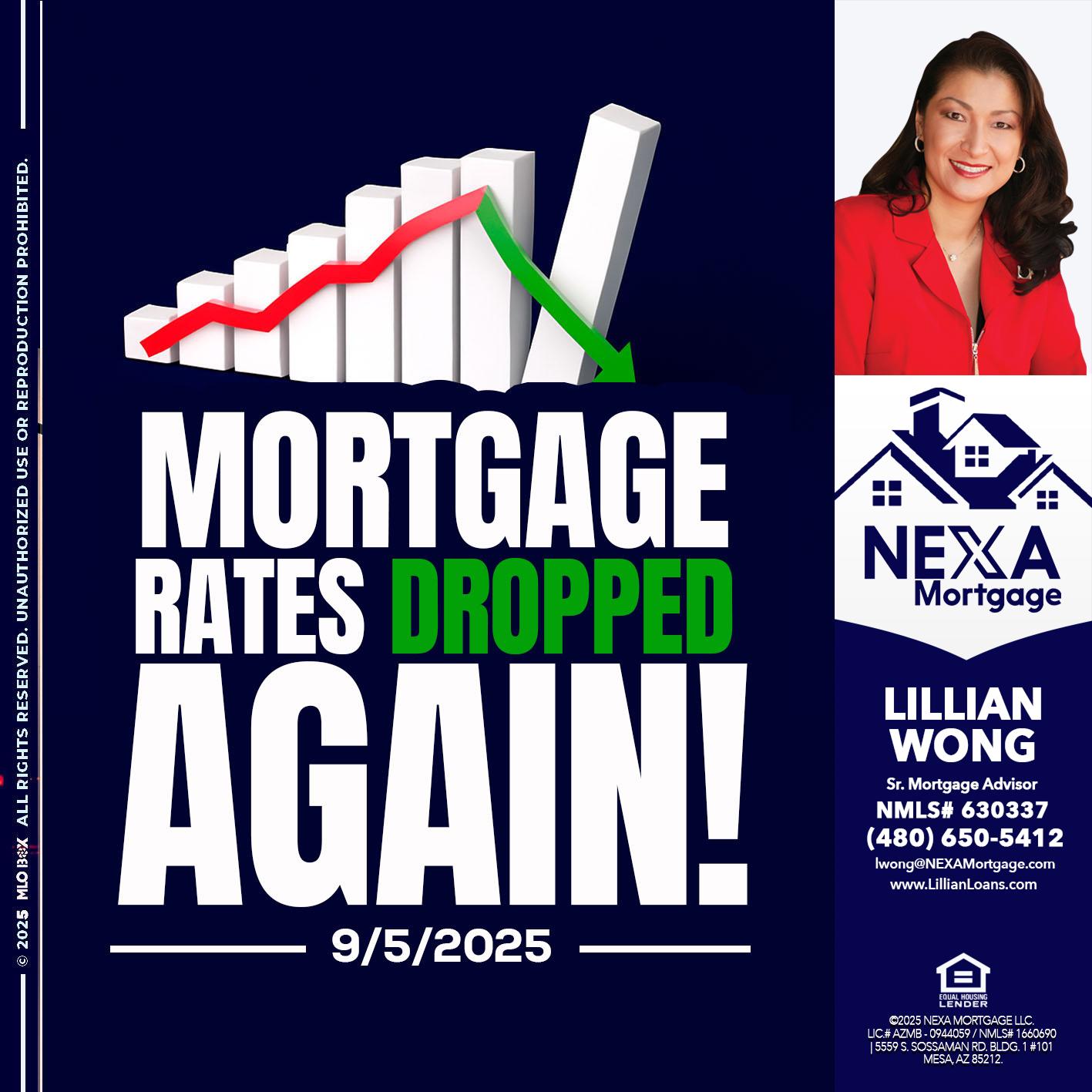 RATES DROP - Lillian Wong -Sr. Loan Officer