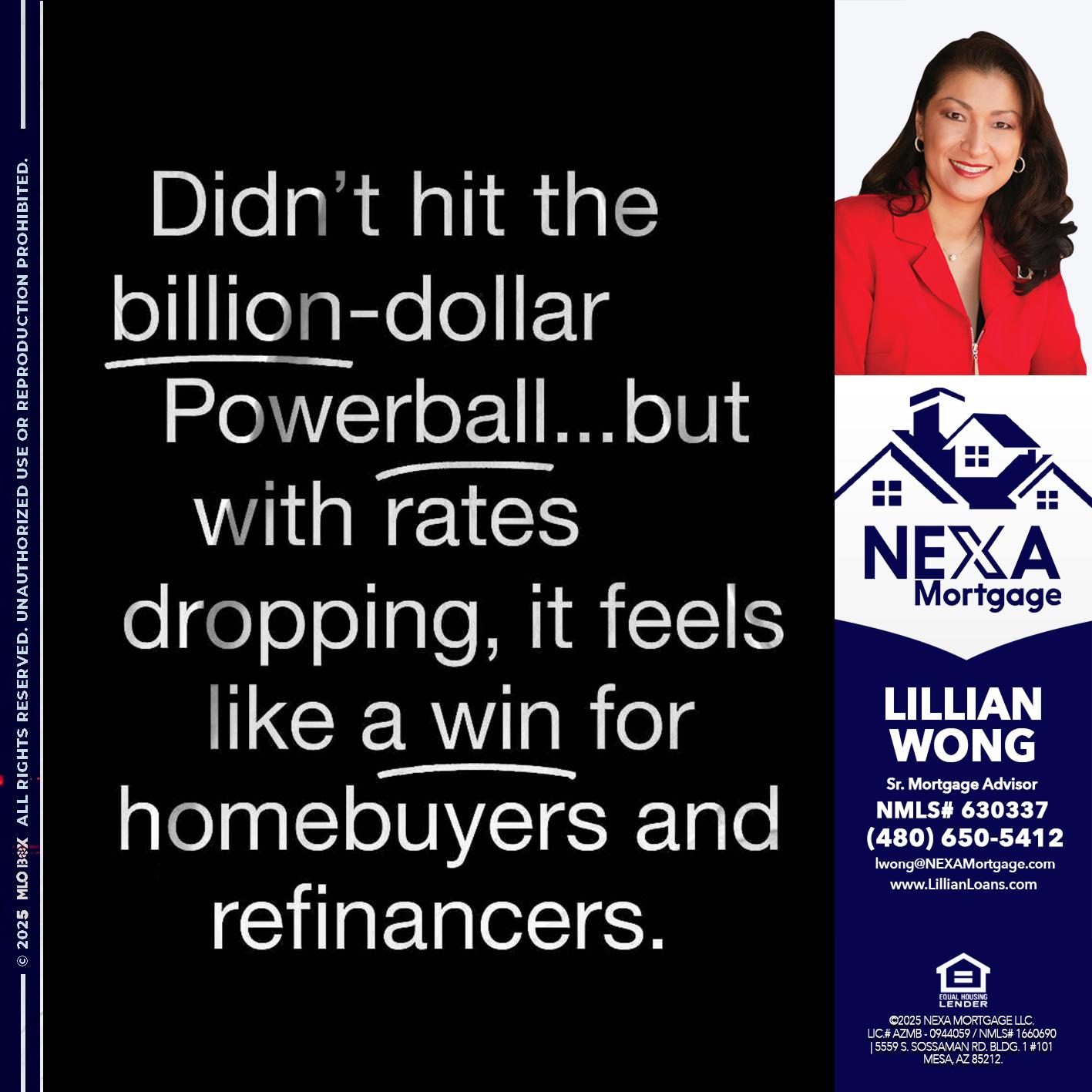 DIDNT HIT - Lillian Wong -Sr. Loan Officer