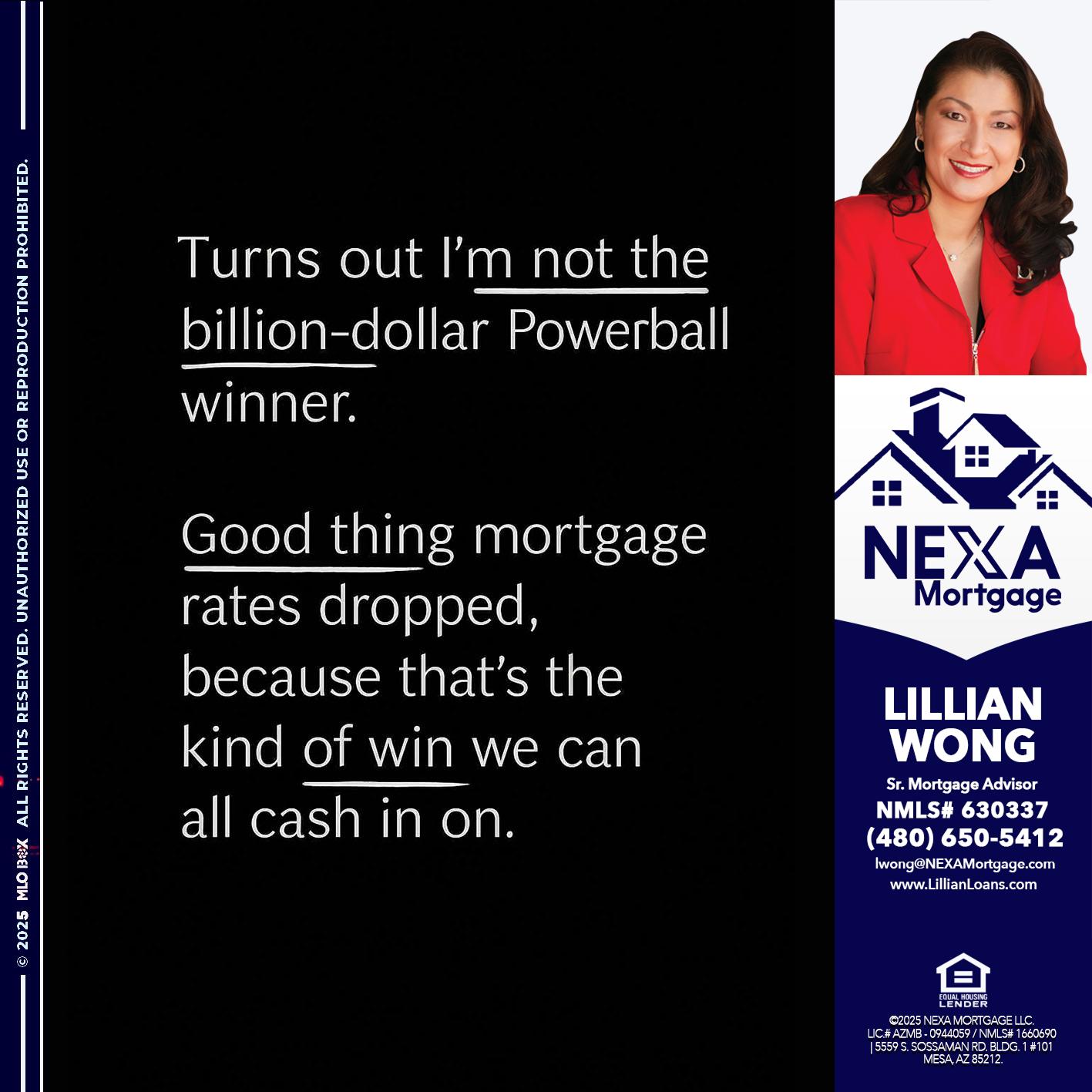TURNS OUT - Lillian Wong -Sr. Loan Officer