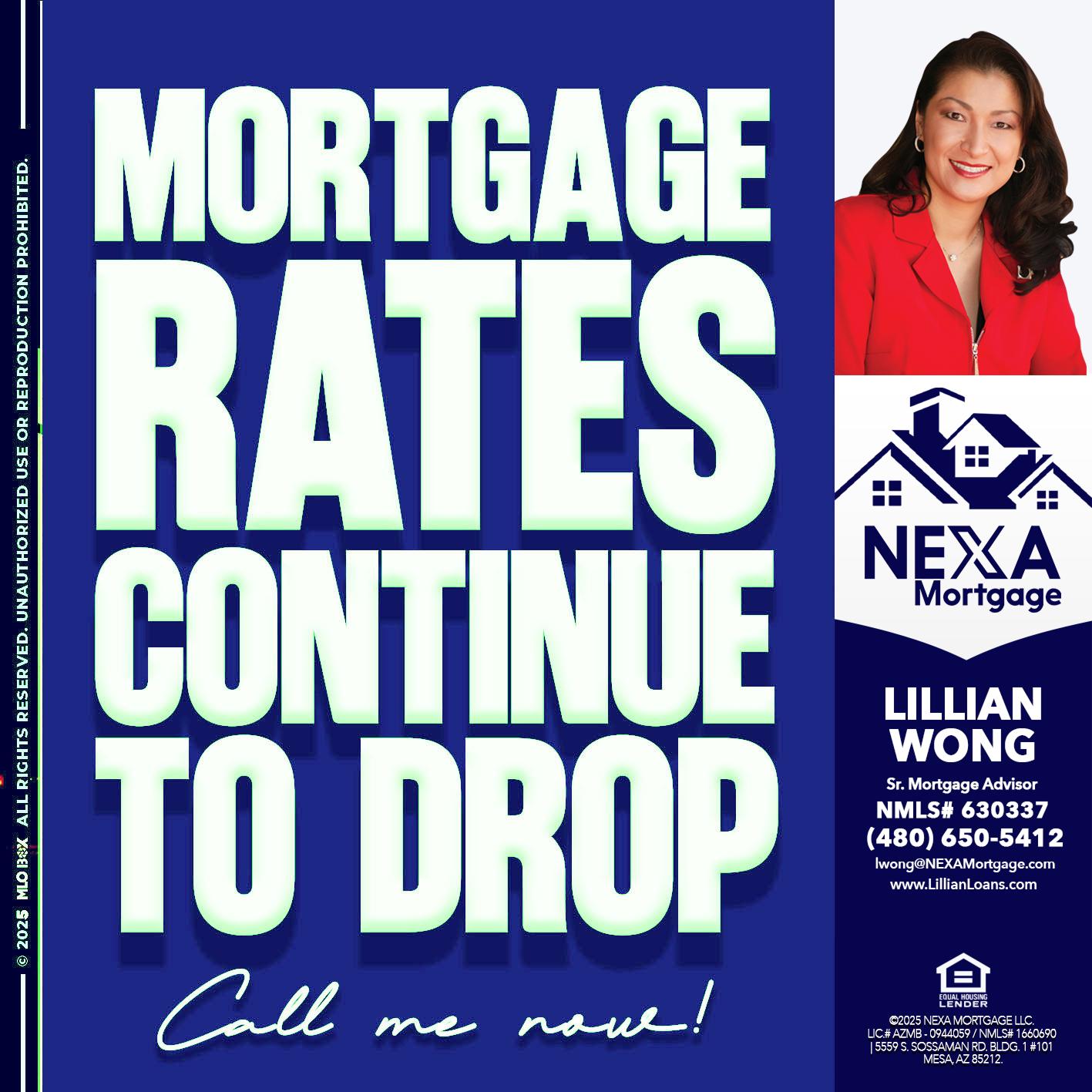 MORTGAGE RATES - Lillian Wong -Sr. Loan Officer