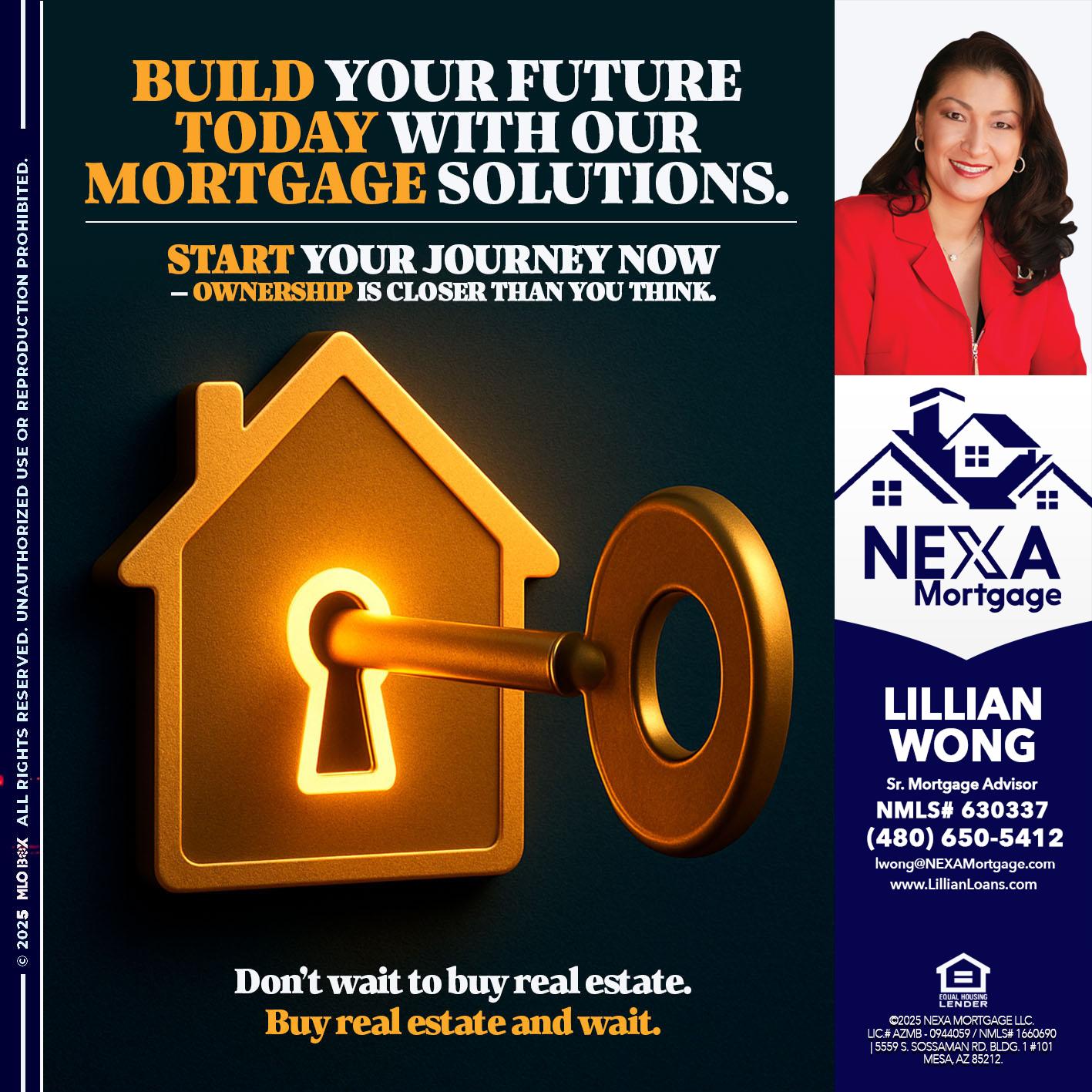 BUILD YOUR FUTURE - Lillian Wong -Sr. Loan Officer