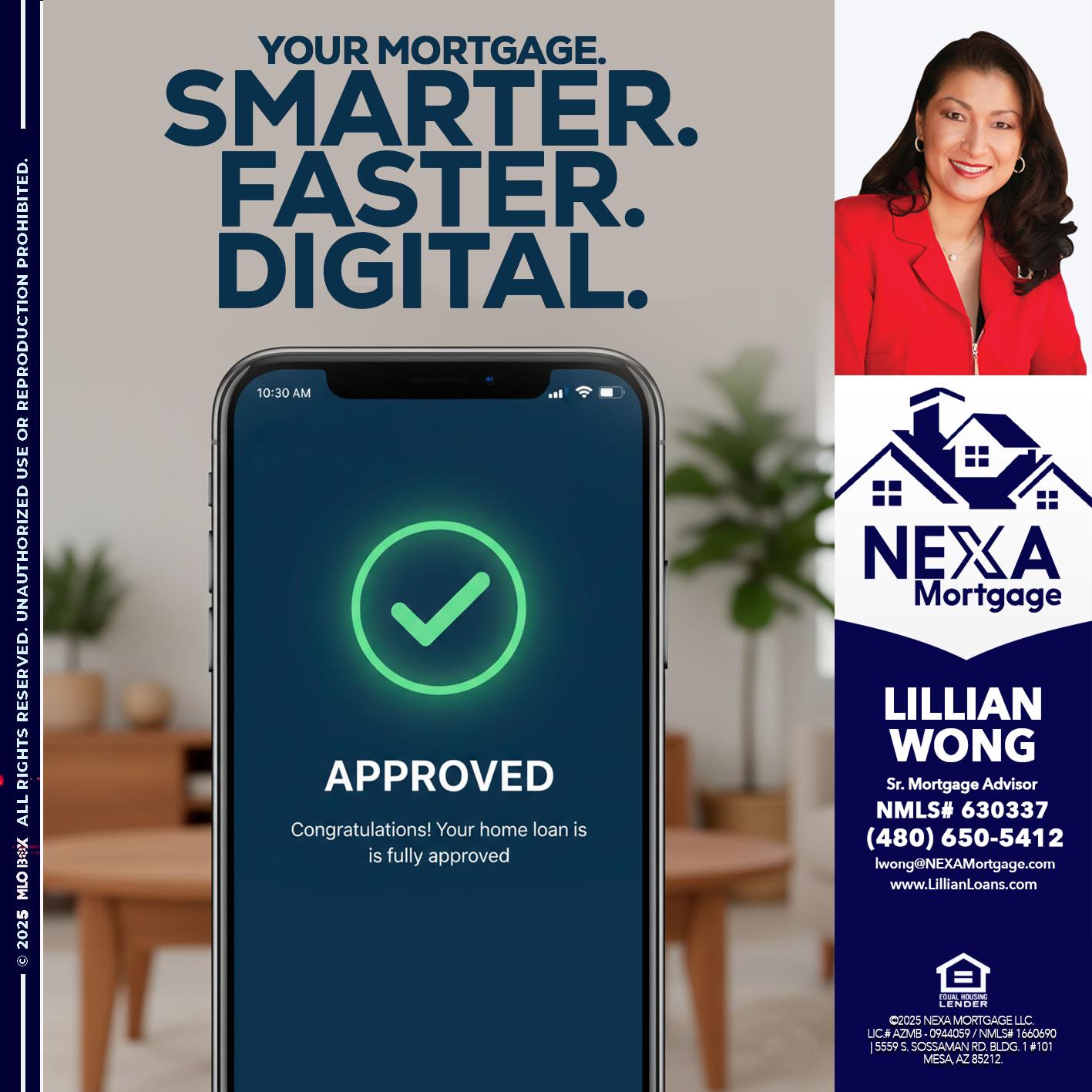 smarter faster digital - Lillian Wong -Sr. Loan Officer