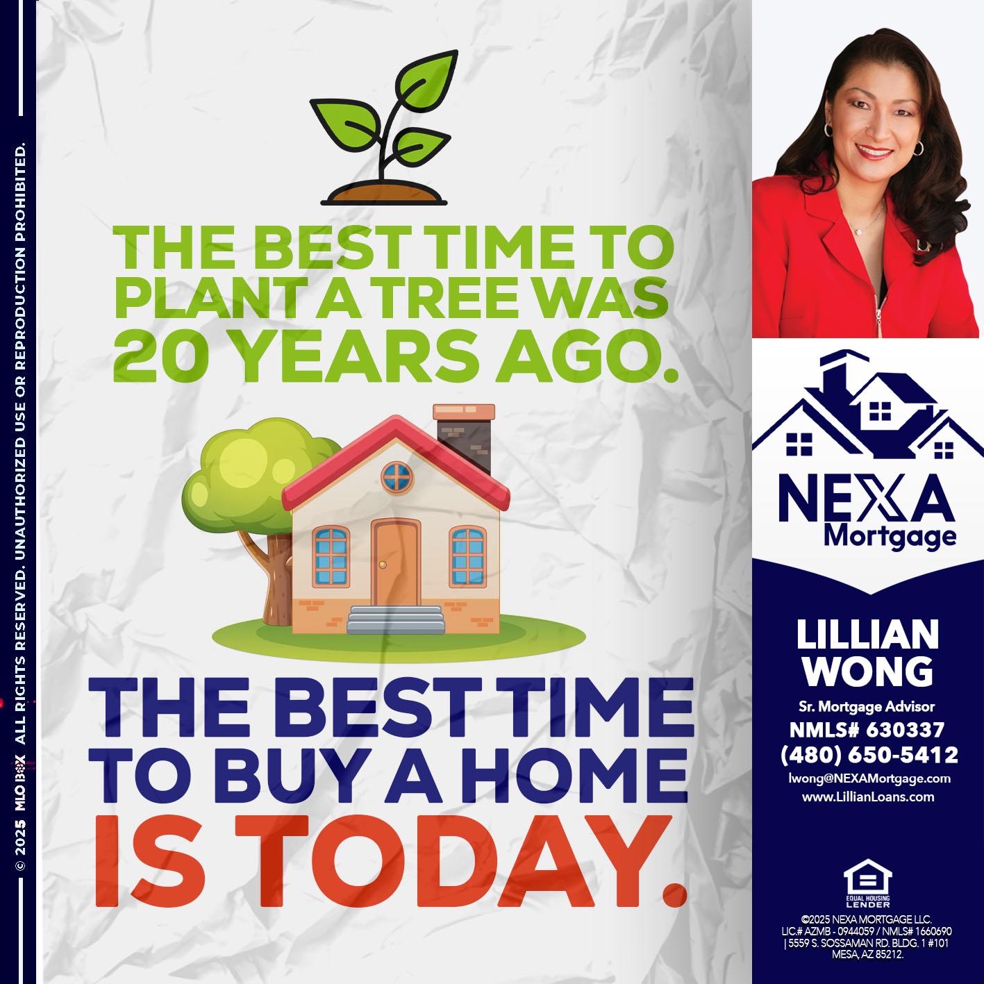 BEST TIME TO - Lillian Wong -Sr. Loan Officer