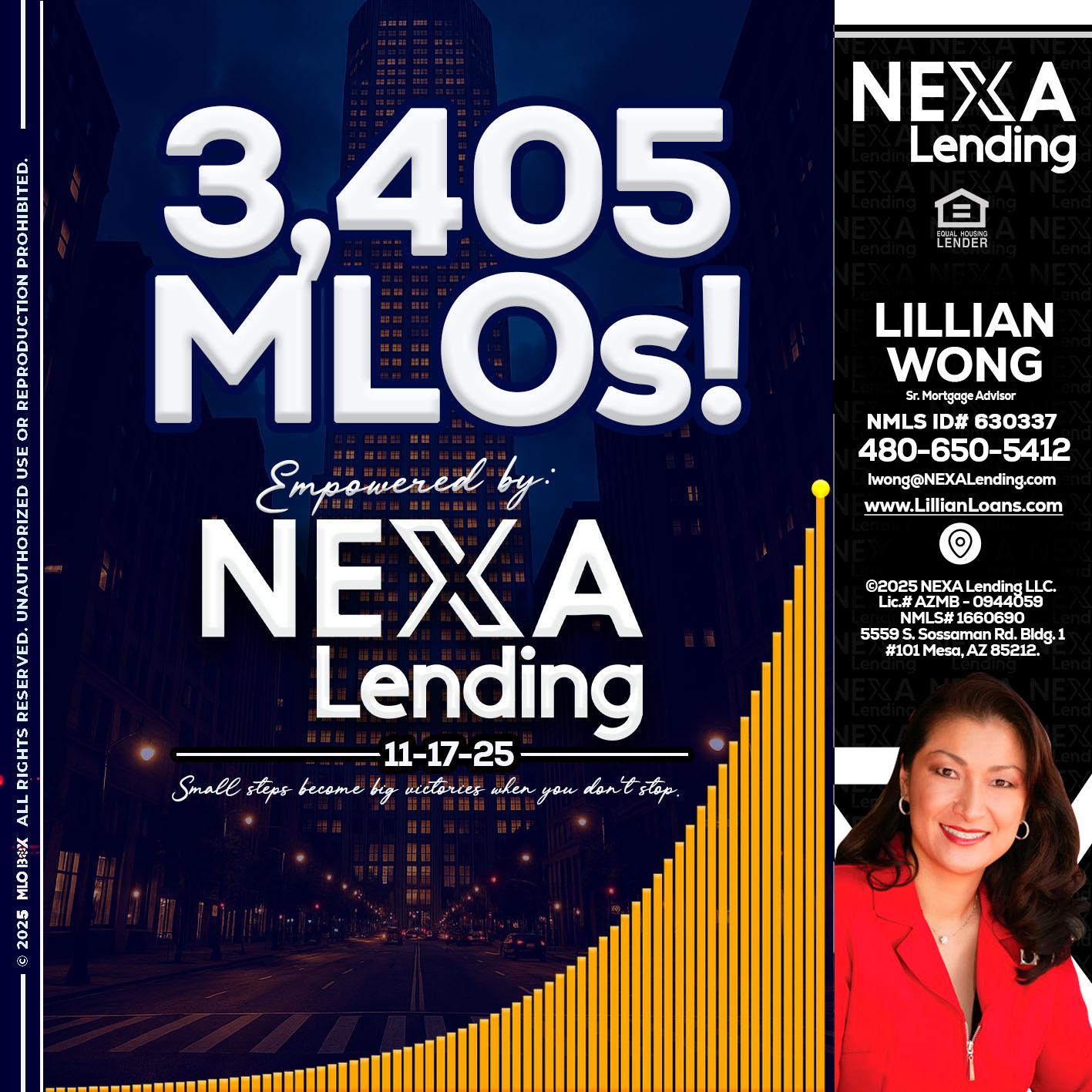 3405 MLOs - Lillian Wong -Sr. Loan Officer