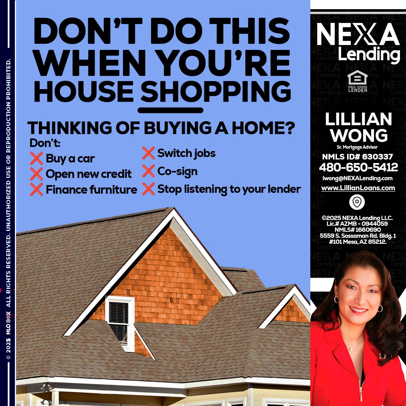 DONT DO THIS - Lillian Wong -Sr. Loan Officer