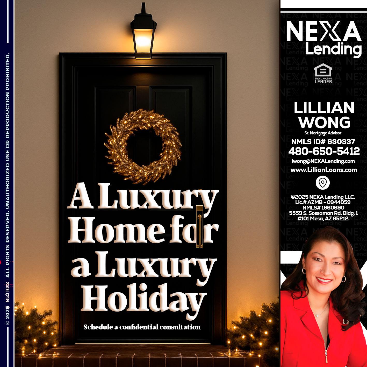 A LUXURY HOME - Lillian Wong -Sr. Loan Officer