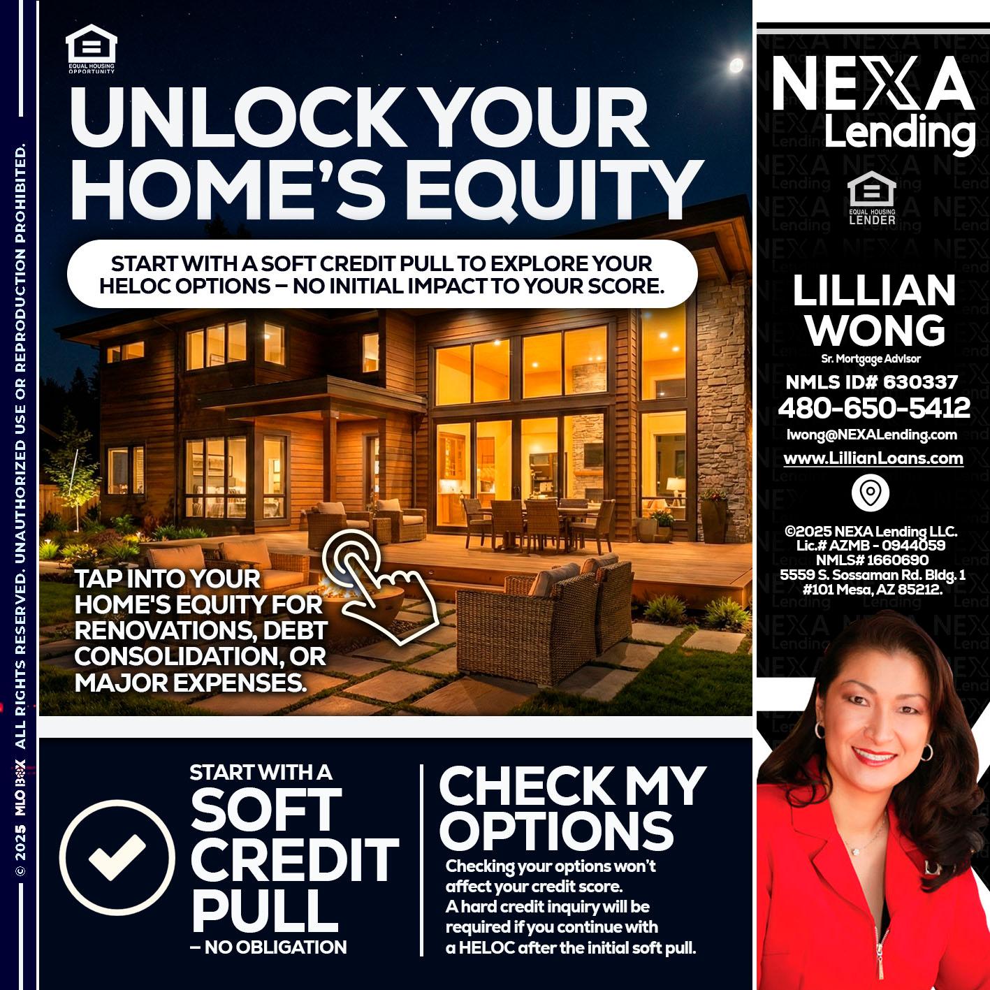 UNLOCK YOUR HOMES - Lillian Wong -Sr. Loan Officer