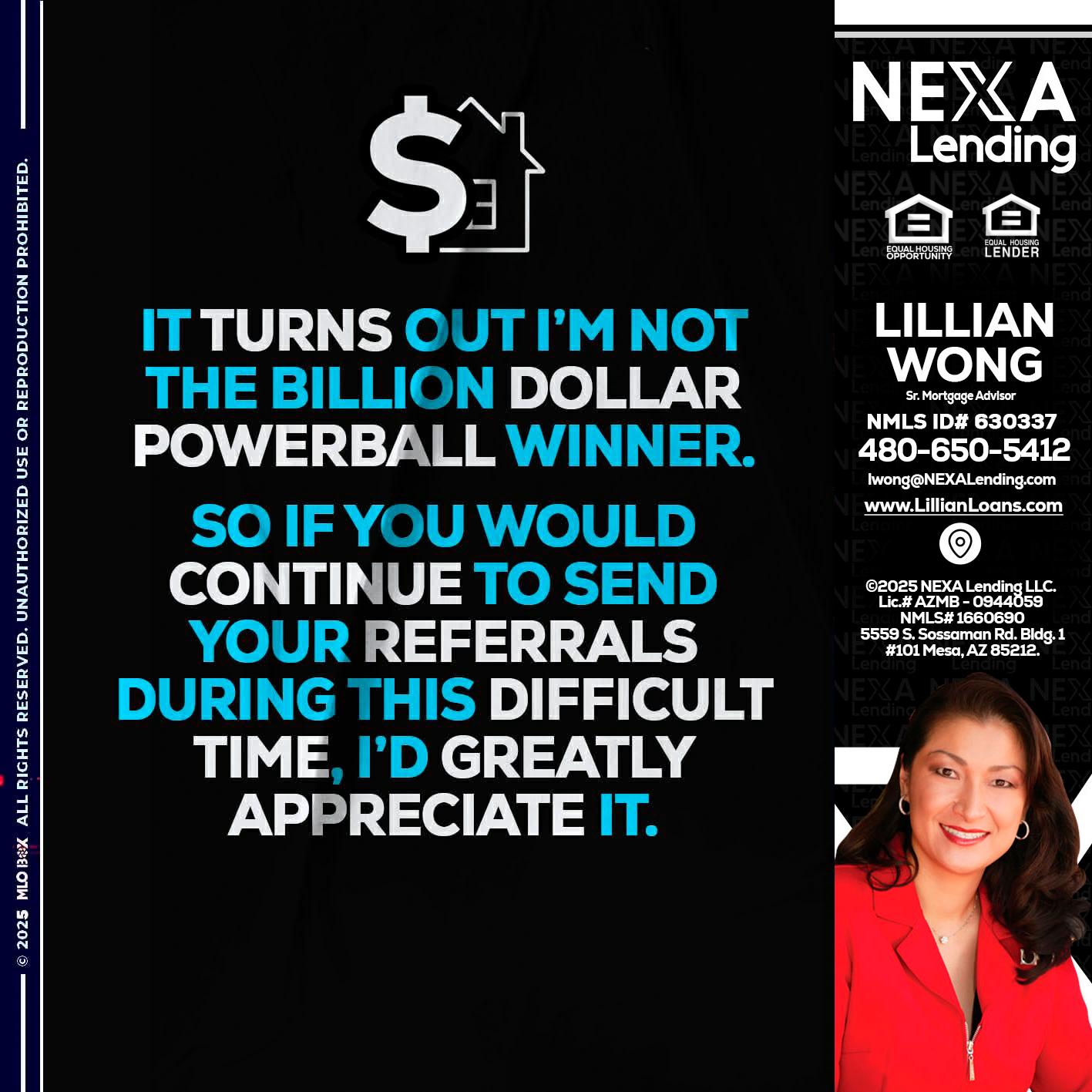 IT TURNS - Lillian Wong -Sr. Loan Officer